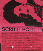 Scritti Politti poster